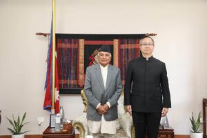 राष्ट्रपति पौडेल र राजदूत सोङबीच भेट